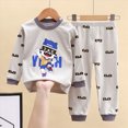 thumbnail image 2 of HCNTES Winter Baby Girl Clothes Toddler Baby Girl Clothes 6M 12M 1T 2T 3T 4T 5T 6T Fall Winter Outfits Cute Cartton Animal Alphabet Print Color Long Sleeve Sweatshirt + Pants Sets, 2 of 5