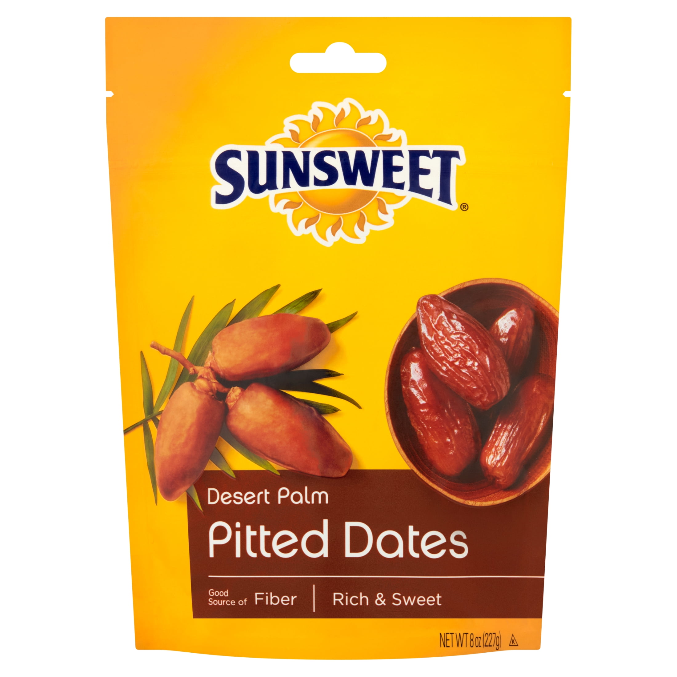 (8 pack) Sunsweet, Desert Palm Pitted, Dates, 8, oz