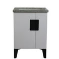 thumbnail image 4 of Kolb 25" Single Rectangle Sink Vanity with Gray Granite Stone in White, 4 of 13