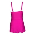 thumbnail image 6 of Linfrsh Girls' One-Piece Swimwear Girls One Piece Swimsuits Summer UPF 50+ Quick Dry Beach Bathing Suit Cross Shoulder Strap Swimwear(Hot Pink,13-14 Years), 6 of 6