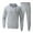 Z241219-A-Grey, variant on OJinShaWanO White Sweatshirt Men's Fall and Winter Loose Zipper Hooded Casual Cardigan Sweater
