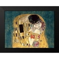 thumbnail image 2 of Gustav, Klimt 14x12 Black Modern Framed Museum Art Print Titled - The Kiss, detail (Blue variation), 2 of 5