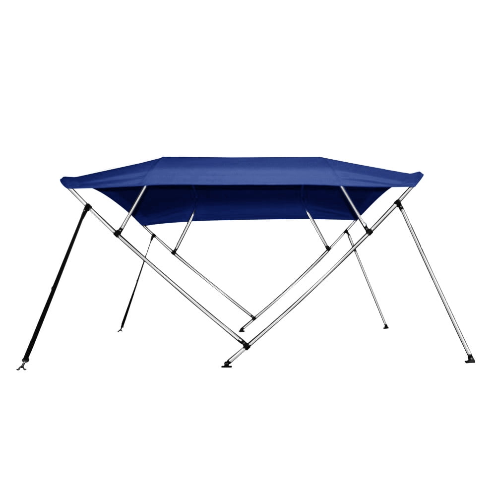 New Bimini Top Boat Cover 4 Bow 46" H 79" 84" W 8 Foot Long Navy Blue