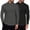 2 Pcs-Black/Grey, variant on Mens Mock Neck Shirts Fleece Long Sleeve Tops Basic Pullover T-Shirts