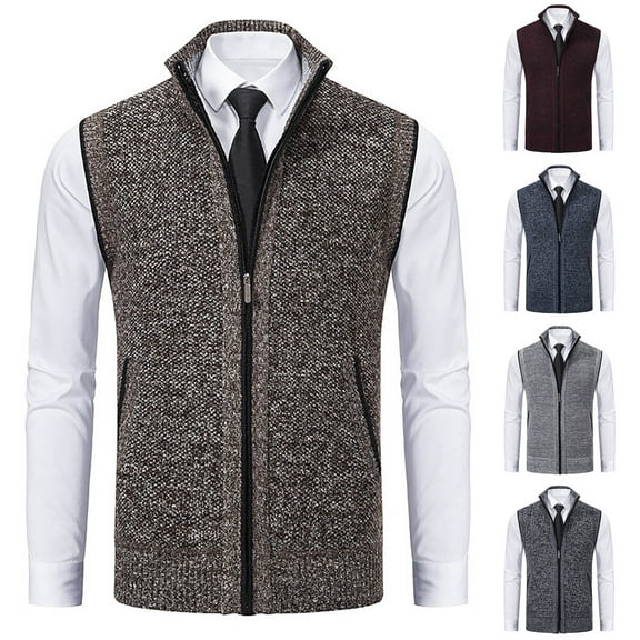 Wavsuf Winter Work Jacket Mens Jackets Lightweight for Men Cardigan Gray Size M