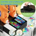 thumbnail image 5 of Liquid Laundry Detergent Holder Stand, Laundry Detergent Storage with Drip Tray, Laundry Soap Holder with Drawer for Dryer Ball, Clip, Laundry Detergent Organizer for Laundry Room, 5 of 7
