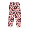thumbnail image 3 of Lsque rock Skull record heart Print Women's Pajama Pants, Lounge Pant - Comfortable Home Wear,Elastic Waistband, Stylish Design-XX-Large, 3 of 9
