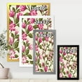thumbnail image 4 of Designart 'Pink Vintage Wildflowers' Traditional Framed Art Print, 4 of 4
