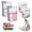 2A+2B, variant on No-pump Vacuum Storage Bags,Large Storage Compression Bags, Cube Compression Space Saver Bag Travel Organization, Press & Seal, No Pump Needed, Saves 80% Space, Keeps Clothes Dry