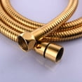 thumbnail image 2 of Manguera de ducha flexible de lujo, diseñada para una instalación sencilla, conexión instantánea a varios sistemas de rociado, material de acero inoxidable resistente con acabado de latón pulido,, 2 of 5