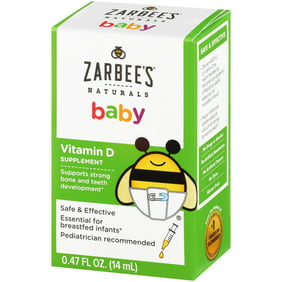 Zarbees Naturals Baby Vitamin D Supplement 047 Fl Ounces 1 Box