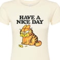 thumbnail image 3 of Garfield - Have A Nice Day Retro - Juniors Fitted Graphic T-Shirt, 3 of 5