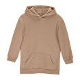 thumbnail image 4 of idosla Hoodies for Teen Girls Oversized Pullover Sweatshirt Fashion Cute Long Sleeve Shirts Fall Preppy Clothes With Pockets (Khaki, 11-12 Years）, 4 of 6
