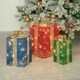 Holiday Time LightUp Set of 3 Gift Boxes