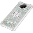 thumbnail image 6 of for Xiaomi Redmi Note 9 5G Case, Creativity Clear Quicksand Glitter Flowing Liquid Floating Soft TPU Case w/Stand Bling Diamond Sparkle Phone Cover for Xiaomi Redmi Note 9 5G  Silver, 6 of 7