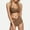 01 Coffee, variant on Hicidod High Waisted Bikini Sets for Women Tummy Control Solid Beach Bathing Suits Modest Criss Cross Cute Halter 2 Piece Swim Suit