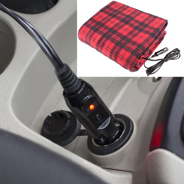Manta térmica de coche para vehículos de 12V, manta eléctrica de Material transpirable, suave y cómoda, para coches, camiones y RV Estilo 2 BLESIY Coche Eléctrico Auto Manta