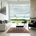 thumbnail image 6 of Ahgly Company Indoor Round Mid-Century Modern Camel Brown Oriental Area Rugs, 4' Round, 6 of 6