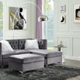 thumbnail image 5 of ACME Jaszira Upholstery Modular Chaise in Gray, 5 of 8