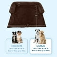 thumbnail image 2 of PETMAKER Dog Bed for Large Pets - Plush Couch Covers for Dogs (Brown), 2 of 11