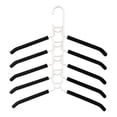 thumbnail image 1 of Foldable Multi-Layer Metal Clothes Hanger Space-Saving Closet Organizer for Travel Dorm, 1 of 7