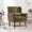 Olive Green, variant on Jopath Accent Chair,Chenille Arm Chairs with Solid Wood Leg ,Comfy Soft Padded Lounge Chair with Pillow for Living Room Bedroom Apartment Blackish Green