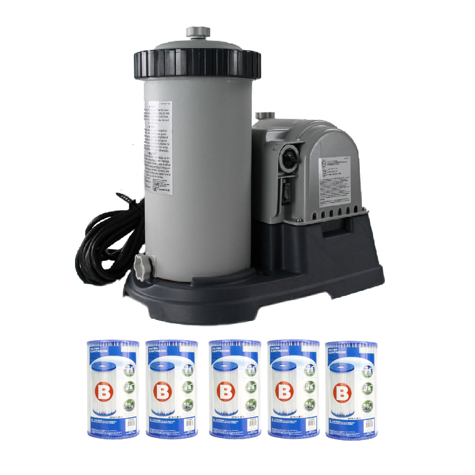 Intex® 2500 GPH Swimming Pool Cartridge Filter Pump Seals Pack 