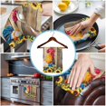 thumbnail image 3 of Farmhouse Rooster 1 Pack Kitchen Towel, Water Absorbent Dish Towel, Retro Botanical Sunflower Floral Wood Decorative Hand Towels - Quick Drying Cloth for Cooking Baking, 18x28 Inch, 3 of 8