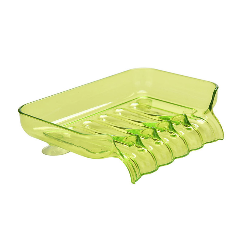 Soap Storage Box Water Drain Sponge Holder For Kitchen Double Sucker