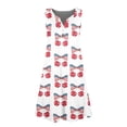 thumbnail image 4 of CCRFTGI 4th of July Dresses for Child Girls Size 8 Funny American Flag Bowknot Print Mini Dress Party V-Neck Independence Day Sleeveless Girls Dresses Summer Stylish Dresses Pink 9-10 Years, 4 of 5