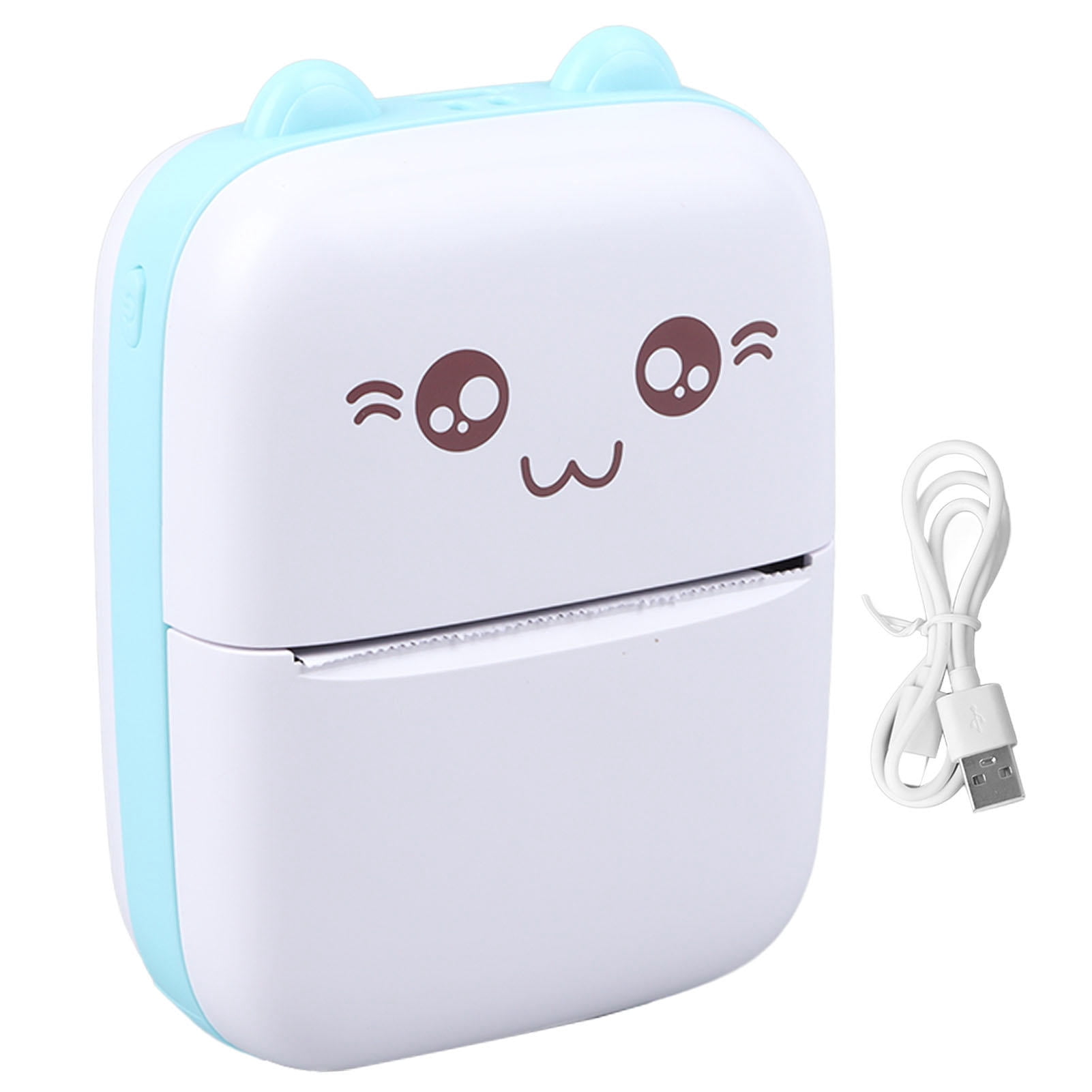 Yajisi Portable Thermal Printer, Mini Wireless Pocket Printer for Photos, Labels & Study Notes, 1000mAh Rechargeable Battery, 4.72 x 3.54 x 1.97 in