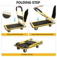 thumbnail image 3 of Push Cart Dolly, Moving Platform Hand Truck, Foldable for Easy Storage and 360 Degree Swivel Wheels with 330lb Weight Capacity, 3 of 12