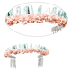thumbnail image 4 of Corona de diosa de la luna, Tiara de cuarzo de cristal crudo, corona de sirena, tocado de hada para boda, diadema para fiesta, 4 of 6