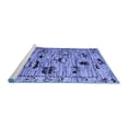 thumbnail image 2 of Ahgly Company Machine Washable Indoor Rectangle Abstract Blue Modern Area Rugs, 3' x 5', 2 of 4