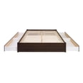thumbnail image 4 of Pemberly Row Modern King 4-Post Platform Bed with 4 Drawers in Espresso, 4 of 6