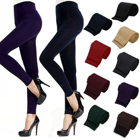 Capri Length Footless Tight - HiCoup Lady Women Winter Warm Skinny Slim Leggings Stretch Pants Thick Footless Tights