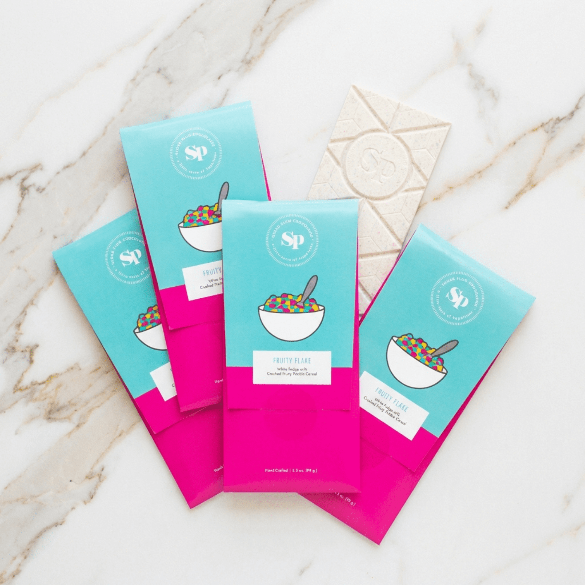 Sugar Plum Chocolates Fruity Flake Candy Bars White Chocolate Fruity Flakes Flavor 5 Pack 17.5 oz