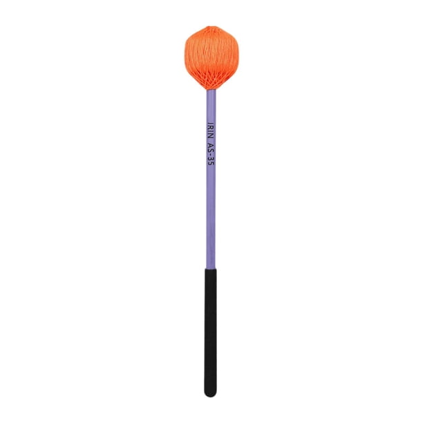 Mazo de marimba para timbales, cómodo parche de hilo duro, accesorios de percusión naranja