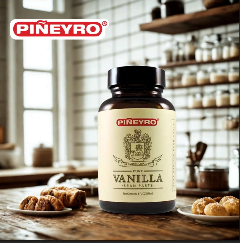 Piñeyro (Pineyro) Vanilla Paste | From Vanilla Beans | Perfect for Baking, Cooking & Desserts | 100% Vegan & Kosher | Non-GMO & Gluten-Free | 4oz.