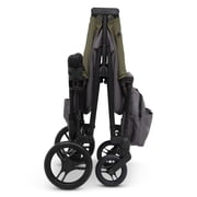 Jeep Sport All-Terrain Stroller Wagon by Delta Children - Includes Canopy, Parent Organizer, Adjustable Handlebar, Snack Tray & Cup Holders, Grey/Olive Green