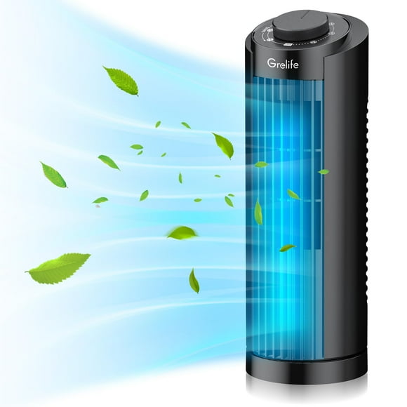 Ventilador de torre Grelife de 13 pulgadas con oscilación de 70° y 3 velocidades