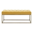 thumbnail image 3 of New Pacific Direct Darius KD Fabric Bench in Montello Yellow, 3 of 5