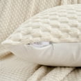 thumbnail image 3 of Unique Bargains 4 Pcs Pack of 4 Soft Fuzzy Plush Cushion Cover White 12" x 20"/18" x 18", 3 of 7