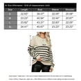 thumbnail image 6 of Sweaters for Women Cable Knit Crew Neck Long Sleeve Striped Knitted Pullover Sweaters Alsol Lamesa, 6 of 6
