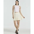 thumbnail image 2 of Real Essentials 4 Pack: Women's Soft Casual Pleated Mini Skirt - Skater A-Line Flowy Skirts (Available In Plus Size), 2 of 6