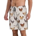 thumbnail image 2 of Salouo Various Chicken Pattern Swim Trunks for Men,Men's Hawaiian Bathing Suit Swimsuits Quick Dry Swimming Board Shorts Beach Shorts with Pockets-XX-Large, 2 of 6
