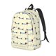thumbnail image 1 of Disketp Dachshund Dog Puppy print Canvas Backpack Lightweight Travel Daypack Student Rucksack Laptop Backpack-Small, 1 of 5