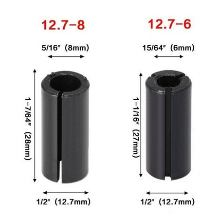 

8mm to 12.7mm Chuck adapter Milling Cutter Chuck Collet Durable. High quality