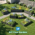 thumbnail image 4 of Quictent 6x3x2 ft Galvanized Raised Garden Bed Extra Height Outdoor Planter Box with Tomato Cage Dark Gray, 4 of 10