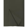 thumbnail image 5 of Made by Olivia Women's Solid Back Slit Scuba Bodycon Pencil Skirt, 5 of 5